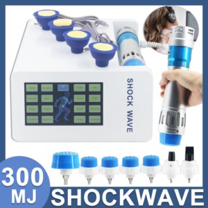 Shockwave Therapy Machine Electric Muscle Stimulation Relief Pain Removal New 300MJ Shock Wave Relax Body Massage Physiotherapy