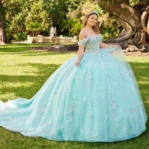 Light Green Sweetheart Quinceanera Dresses Ball Gown Princess Off The Shoulder Appliques Lace Beads Tull Corset Vestidos De 15