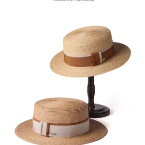 Travel into the flat hat elegant fashion handmade top