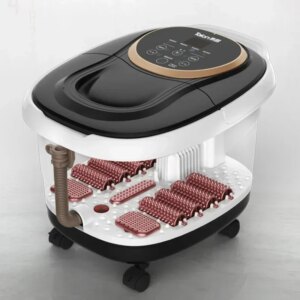 Health Pedicure Spa Foot Bath Automatic Electric Massage Footbath Machine Constant Temperature Over The Calf Foot Wash Automatic