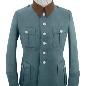 GUDK-B016 WWII German Police Gendarmerie General Officer Gabardine Service Tunic Jacket 6 Buttons
