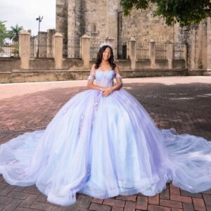 Customized Lavender Purple Off Shoulder Quinceanera Dress sequin applique beads Lace trailing vestidos de 15 Quinceanera