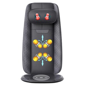 ultra thin Auto Shiatsu high quality back massage cushion with adjustable neck massage Heat Massage Cushion For Chair