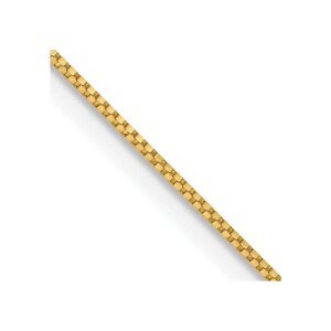 14K 18 inch.7mm Box with Spring Ring Clasp Chain