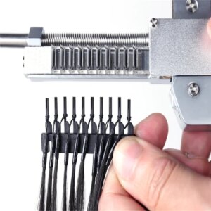 New Arrival 6d Hair Extensions Tool Kit 6D Hair Extension Machine Women Metal Stand Accept Custom Print Logo Wig Head Stability
