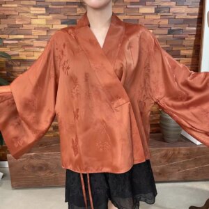High Quality Women’s Red Cloud Yarn Han Elements Short Coat