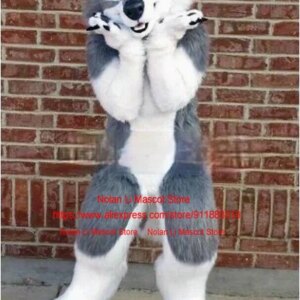 New Adult Husky Dog Fox Wolf Mascot Costume Role Playing Cartoon Set Walking Birthday Party Props Carnival Festival Gift 1358