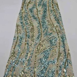 2025 New African French Nigerian Velvet Lace Fabric With Sequins for Embroidery Wedding Party Bride Sewing Dress