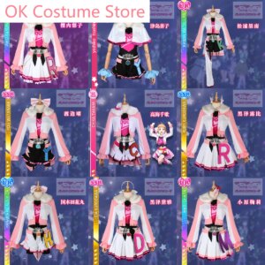 Anime! Lovelive Sunshine Aqours Miracle Wave Kanan Chika Dia SJ Uniform Cosplay Costume Halloween Party Outfit Women