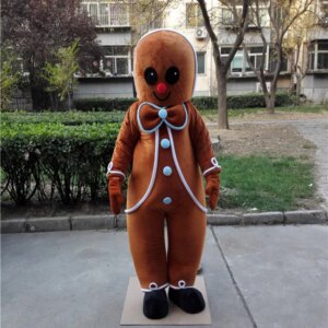 mascot gingerbread mascot costume custom fancy costume anime cosplay kits mascotte fancy dress carnival costume 1559