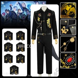Game Twisted-Wonderland 5th Anime Cosplay Ace Jack Azul Kalim Vil Epel Idia Silver Lilia Floyd’s Costume Coat Pants Customized