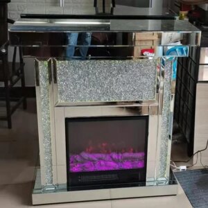 Hot sell Foshan New Good Furniture European-style simple mirror fireplace decoration domestic entrance Villa aisle