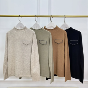 4-Colors Women’s Bead Chain Cashmere Sweater Autumn Winter Long Sleeve O-Neck Casual Ladies Knitted Pullover