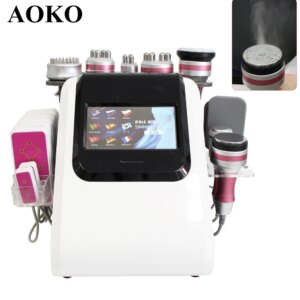 AOKO 9 in 1 New 80K Cavitation Vacuum Slimming Massage Explosive Beauty Machine Face Skin Lifting Weight Loss Device