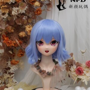 (NFD-47-16)Customize Full Head With Lock Crossdress Doll Female/Girl Japanese Anime Cartoon Character Kig Cosplay Kigurumi Mask