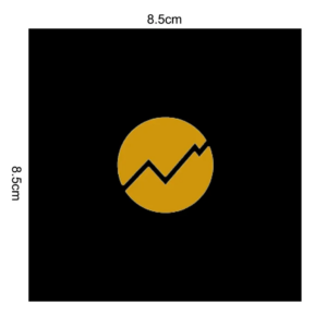 200Pcs Custom Logo 8.5*8.5cm Paper Cases Black Envelopes (with Blank Black Cloth) Printed With Golden Logo