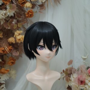Customize Character Female/Girl Resin Kig Full Head With Lock Anime Cosplay Japanese Anime Kigurumi Mask