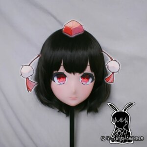 (RB6509)Quality Handmade Female Resin Cosplay Japanese Role Anime Syameimaru Aya Kigurumi Crossdress Doll Transgender Mask