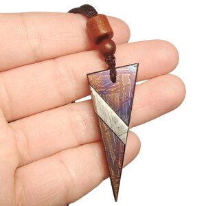 20g Muonionalusta meteorite pendant Natural iron meteorite pendant Meteorite slice Collection -LK120