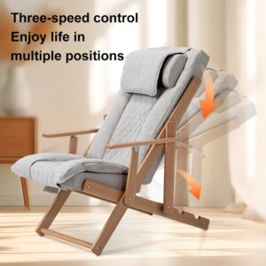 Multi-Functional Electric Rocking Massage Chair Noon Break Leisure Home Heating Vibration Small Full Body Massage Recliner