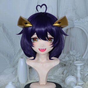 Kigurumi Hiragami Tina Kigurumi mask full headband lock cosplay headshell props costume anime game