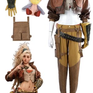 Gemma Cosplay Game Hunter Of Monster Wilds Costume Women Disguise Jacket Waistbag Gloves Fantasia Set Girls Halloween Party Suit