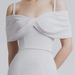 Customized Simple Modern Style Formal Evening Off The Shoulder A-line Pleats Bespoke Occasion Dresses