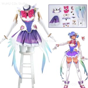 Magic Girls Cosplay Purple Dress Game Over Watch Ow Cosplay Kiriko Cosplay Costuem Dress Women Halloween Party Roleplay Suit