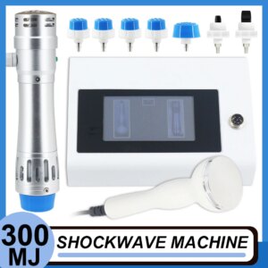 Shockwave Therapy Machine Body Massage ED Treatment Relax Physiotherapy Pain Relief 300MJ Shock Wave Equipment 7 Heads