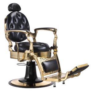 Saloon Equipments Gold  New Style Classic Barber Chair  Silla De Vintage Barbero Chair