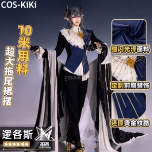 COS-KKi Arknights Logos AMBIENCE SYNESTHESIA Game Suit Uniform Cosplay Costume Halloween Carnival Party Outfit Men S-XXL