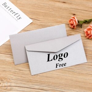 Logo Free Custom SIZE Free 16.5x12cm Envelope Pearlescent Paper Jewellery Wedding Meeing Card Birthday Invitation Envelope