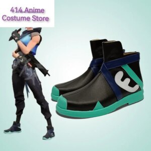 New  Anime Game VALORANT Jett Cosplay Shoes Boots Halloween Party Costume Accessories Custom Made