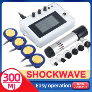 300mj Shockwave Therapy Machine 7 Heads Pain Relief Men ED Therapy 2In1 Professional Shockwave Therapy Machine Body Massager