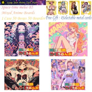Space-time melee Mixed Anime B5 Boards Anime Game Card Luffy Goku Tanjiro Gojo Satoru Nezuko Android 18 Card Toy Gift