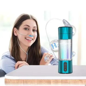 Hydrogen Water Generator Bottle SPE PEM Technology Electrolysis Maker Ionizer H2 Device With Nasal Inhalation Tube