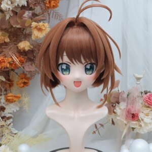 (NFD-47-56)Customize Full Head With Lock Crossdress Doll Female/Girl Japanese Anime Cartoon Character Kig Cosplay Kigurumi Mask