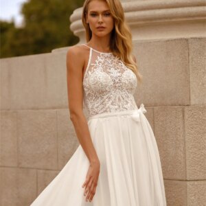 Sexy Round Neck Wedding Dress 2024 Elegant Sleeveless Bridal Dress Gown Romantic Sleeveless Wedding Gown Robe De Mariee
