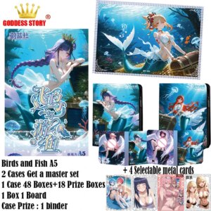 Birds and Fish A5 Board Goddess Story Collection Anime Games Girl Party Swimsuit Party Doujin Toys Hobby Gift