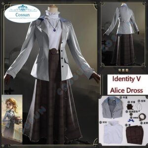 Game Identity V Alice Dross Cosplay Costume Journalist Cosplay Women Cute Party Suit Halloween Uniforms