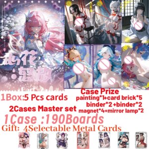2025 New A5 Size Boards Heart Flower full bloom Hobby Spicy Waifu Board Doujin Booster Rem Genshin Furina Rare Card Toy Gifts