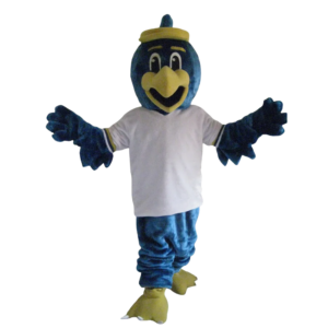 blue eagle falcon mascot costume custom cartoon character cosplay fancy dress mascotte theme 40157
