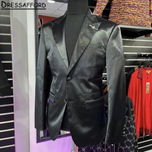 Black Formal Men Suits Two Pieces Evening Party Blazer Groom Wear ( Jacket + Pants )