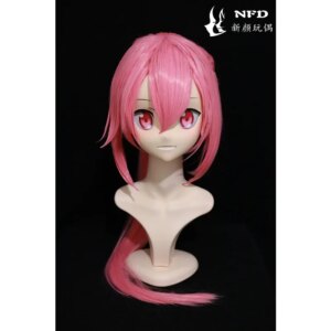 Kigurumi Yuki Ona is brave Kigurumi mask full headband lock cosplay headshell props costume anime