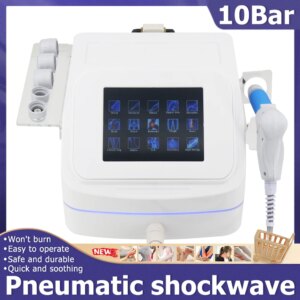 10Bar Pneumatic Shockwave For ED Treatment Muscle Relaxation Massager Professional Shock Wave Therapy Machine Joint Pain Relief