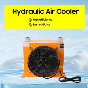 110V Industrial Hydraulic Oil Cooler W/Heat Dissipation Flow Fan Radiator 100L/min