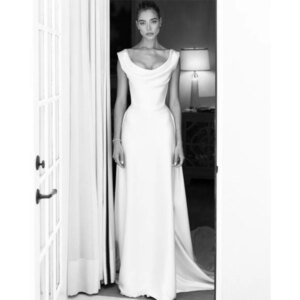 Exquisite Women Formal Evening Party Dresses Floor Length A Line Sleeveless Simple High Quality Banquet Prom Luxury Gowns