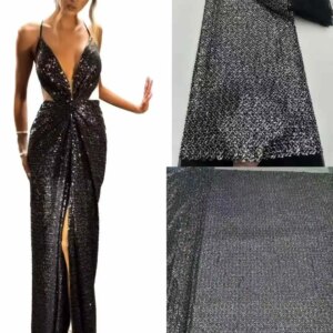 2025 Luxury High Quality Dubai Sequence Mesh Material Royal Bridal Beaded Lace Fabric For Wedding Dresses