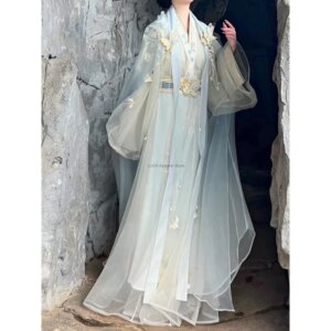 Hanfu Women’s New Spring/Summer Women’s Clothing Jin Made Adult Ancient Clothing Embroidered Waist Length Ru Skirt