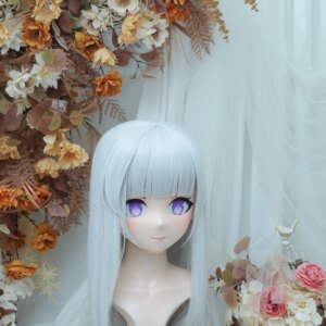 Customize Character Female/Girl Resin Kig Full Head With Lock Anime Cosplay Japanese Anime Kigurumi Mask